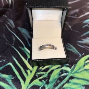 Silver Celtic knot wedding band